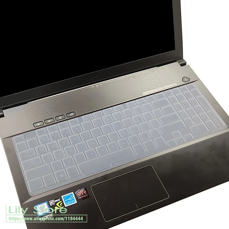 Для ASUS ROG Hero III Scar III Strix G731GW G731GT G731GU G731 GW GT GU 17,3 дюймов игровой ноутбук силиконовый чехол для клавиатуры - Цвет: clear