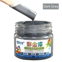 wood varnish water based paint acrylic lacquer paint for wood coating fabric furniture wall ceramic metal hand painted100g gray