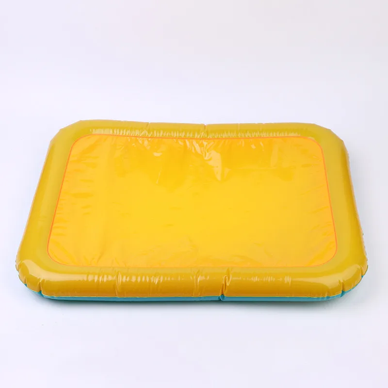 Большой надувной поднос из ПВХ случайных цветов для отдыха на открытом воздухе