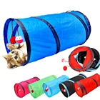 Туннели для кошек с 2 отверстиями, Складные Игрушки для котят, забавный набор, щенок, кошка, хорьки, кролик, игрушка для игр, туннели для собак