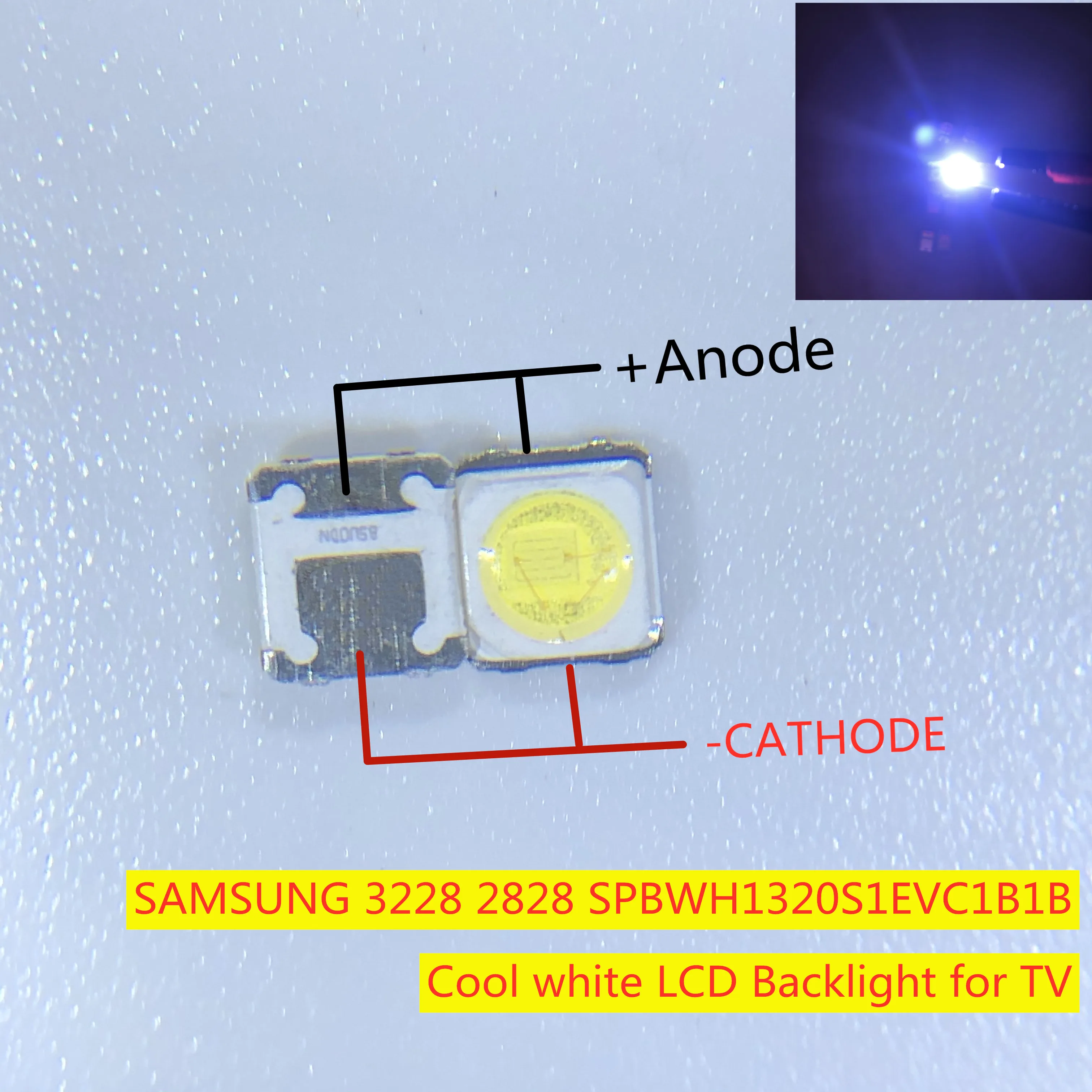 2828 светодиодная подсветка Flip Chip LED 1 5 Вт 3 в 3228 SPBWH1322S1KVC1BIB крутая белая ЖК дисплея