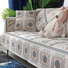 Всесезонная универсальная подушка для дивана из хлопка и льна, простая современная ткань, полотенце для дивана, хлопковая тканая подушка для дивана, секционный диван