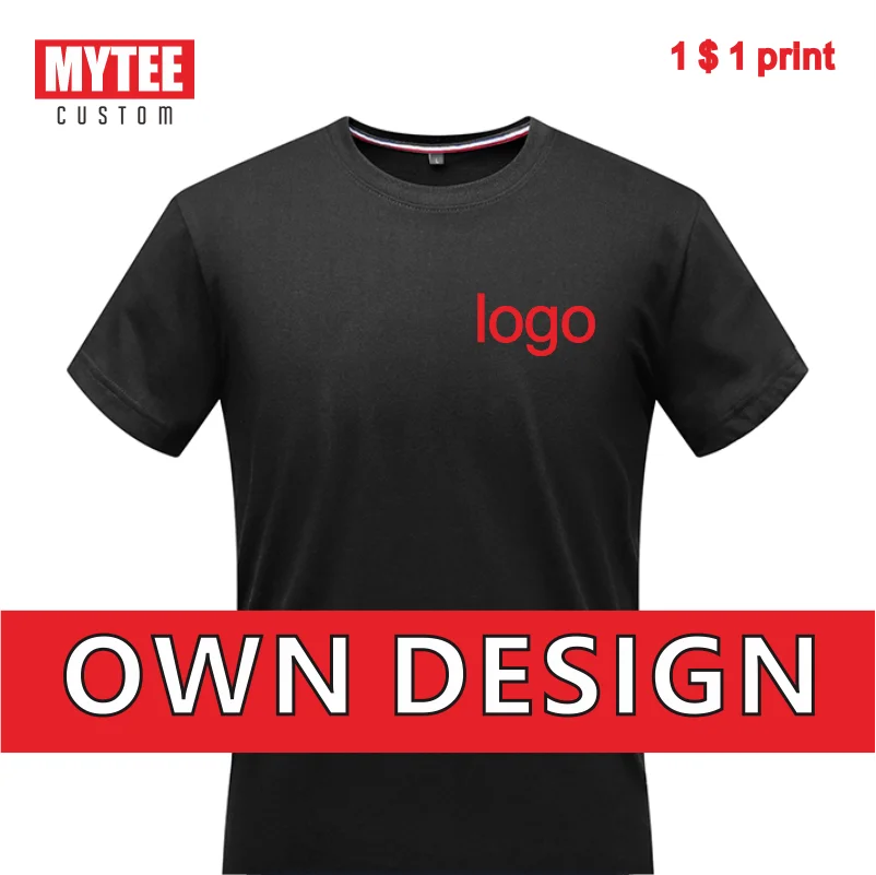 

MYTEE Summer Men's Cotton T-Shirt Logo Customization Company Brand Logo Embroidery/Printing Fashion Round Neck Top Custom