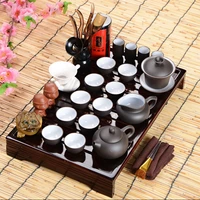 fathers day gift idea kung fu tea set drinkware chinese tea ceremony with tea table over eight piece set high end gift