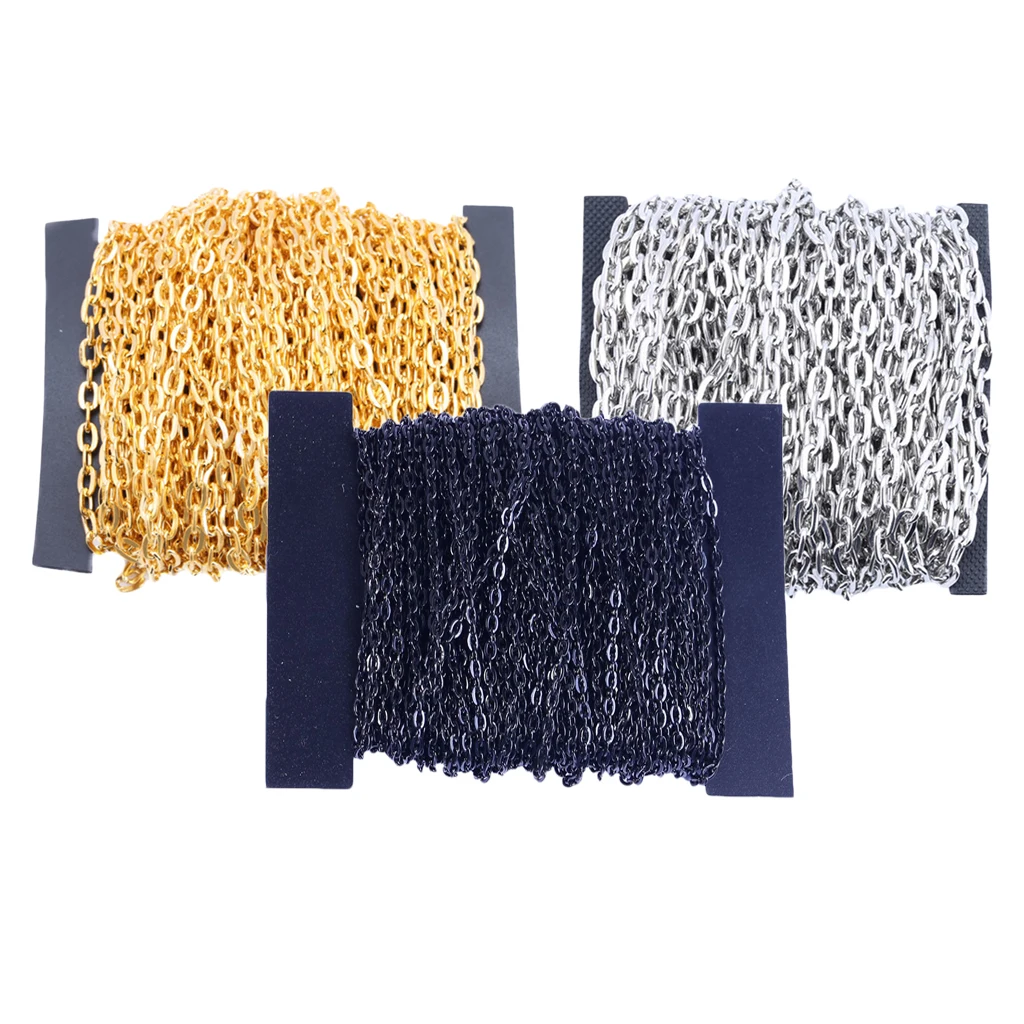 

13Yard Iron Cable Chain Link w/ Lobster Clasps Jump Ring for DIY Findings Crafts