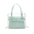 Прозрачная Желейная Наплечная Сумка из ПВХ, модный летний кошелек для женщин и девушек, сумочка с длинной цепочкой для телефона, миниатюрные мессенджеры через плечо