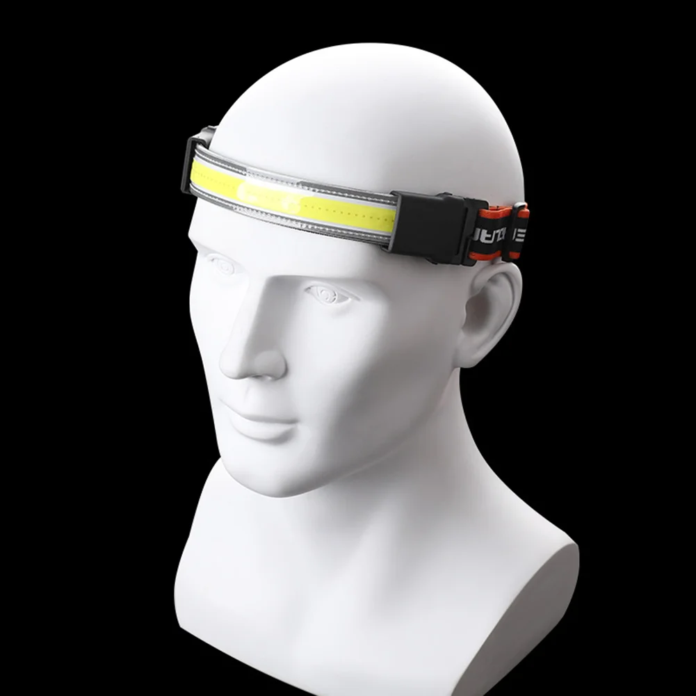 USB RechargeableBattery Powered Work Light Warning Camping Lamp COB LED Headlamp Riding Head Torch | Освещение
