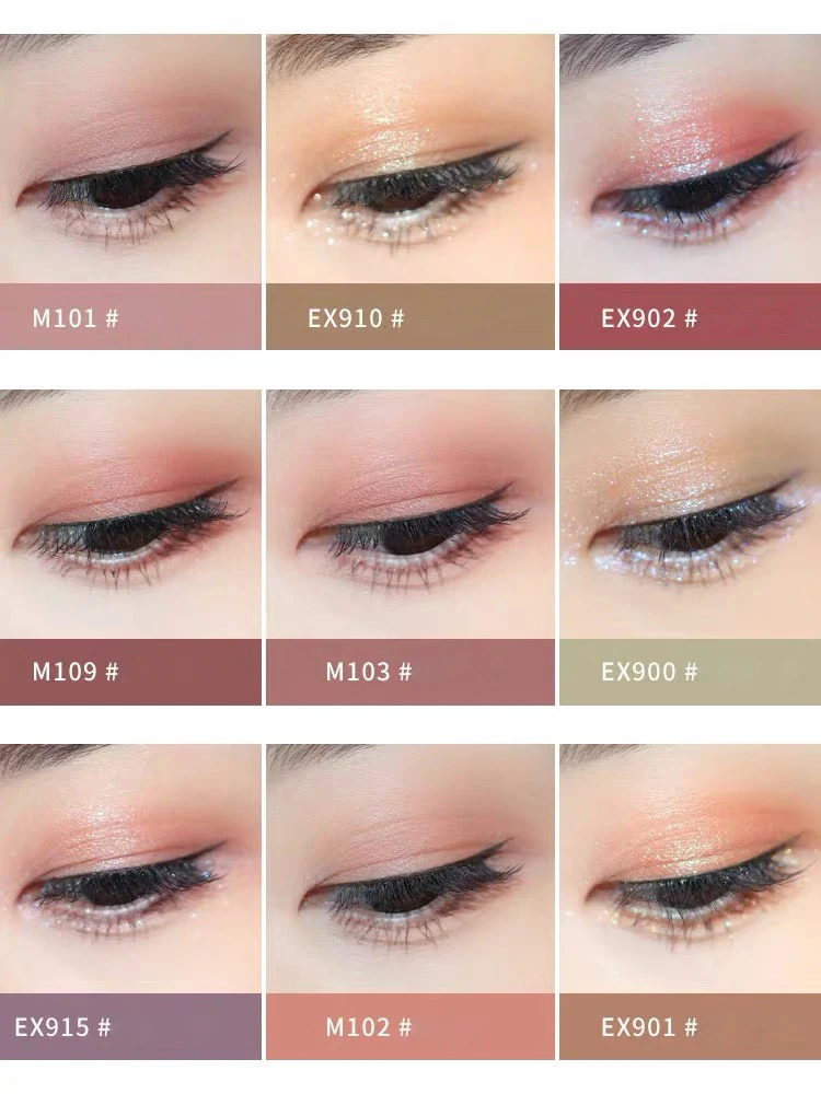 Одноцветная палитра Eyeshaow крем для теней матовые блестящие пигментные