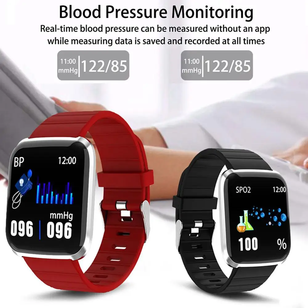 Новые умные часы мужские водонепроницаемые Полный сенсорный экран целый день