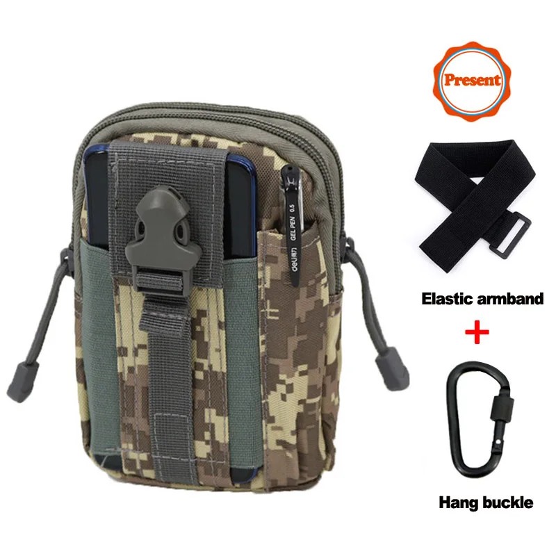 ACU camo Мужские уличные походные сумки, тактические рюкзаки Molle, сумка на пояс, военный поясной рюкзак, мягкая спортивная сумка для бега, дорожные сумки - Цвет: ACU camo