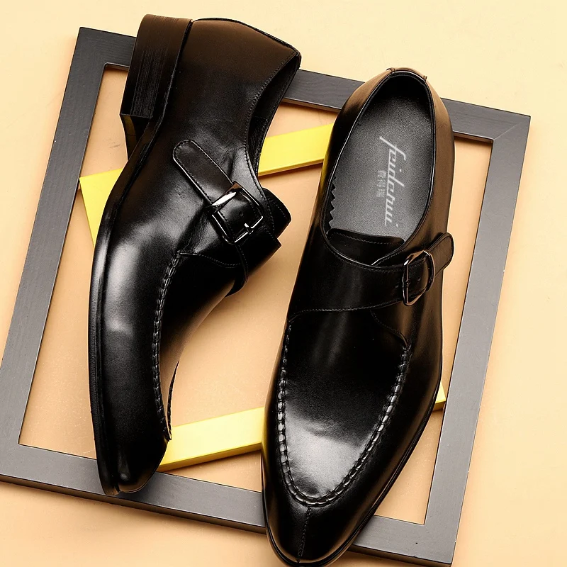 Мужские туфли-оксфорды из натуральной кожи с острым носком | Обувь