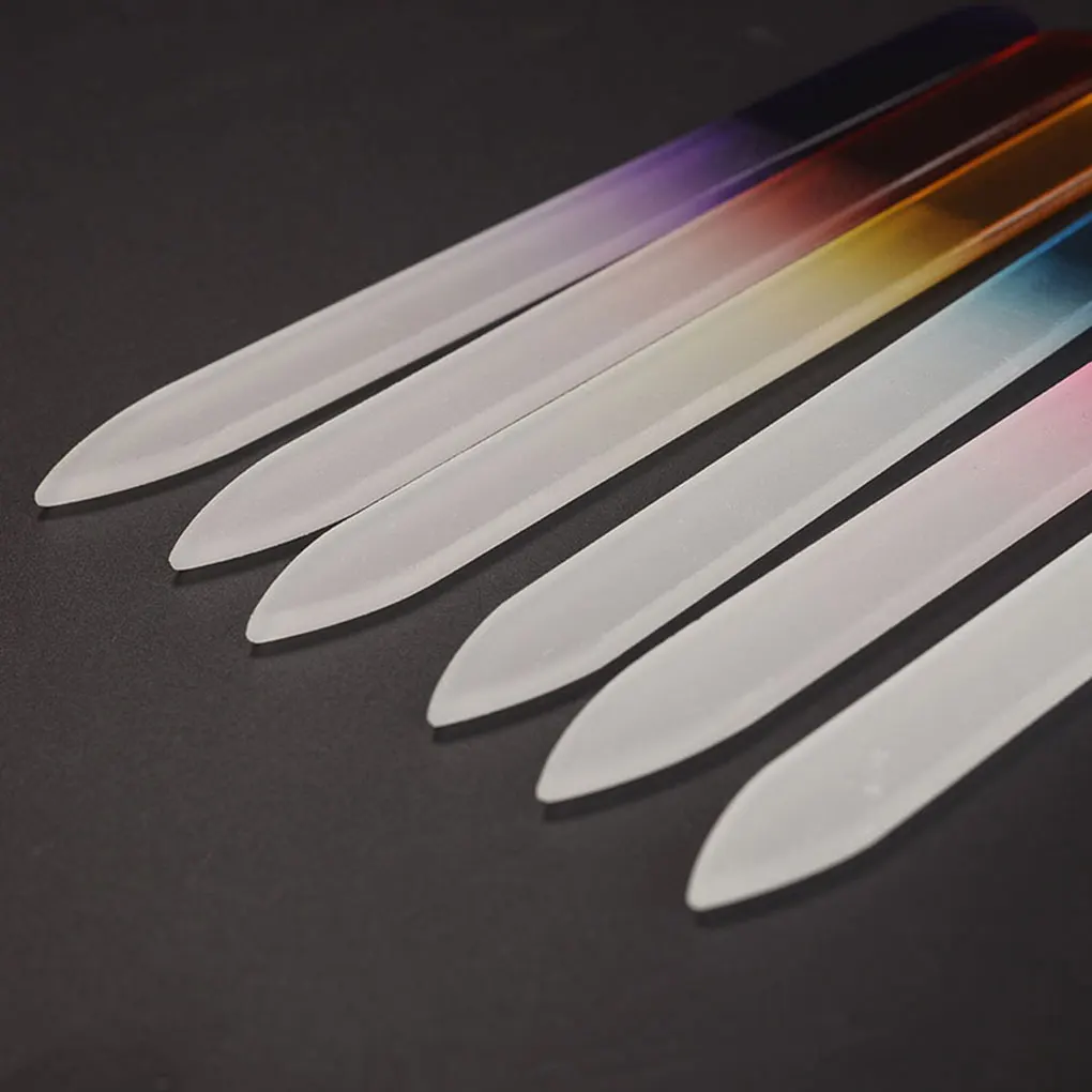 

9cm Nail Files 4Pcs/Lot Durable Crystal Glass File High Quality Buffer Manicure Tools Device Nail Art Decorations Tool