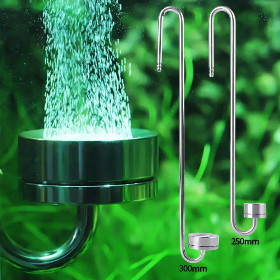

2 Types Aquarium Stainless Steel CO2 Diffuser Atomiser Fish Tank Supplies Aquarium Carbon Dioxide Equipment Accessories