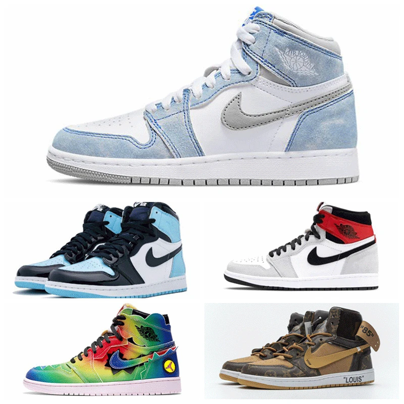 

Hoge Kwaliteit 1 Og Game Royal Verboden Shadow Bred Vrouwen Grenen Teen Klei Groene Trainers 1s Sneakers Heren Basketbal Schoene