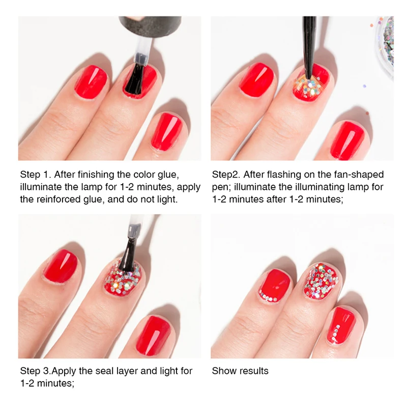 Зеркальный Цветной Гель-лак для ногтей голографические маникюрные украшения