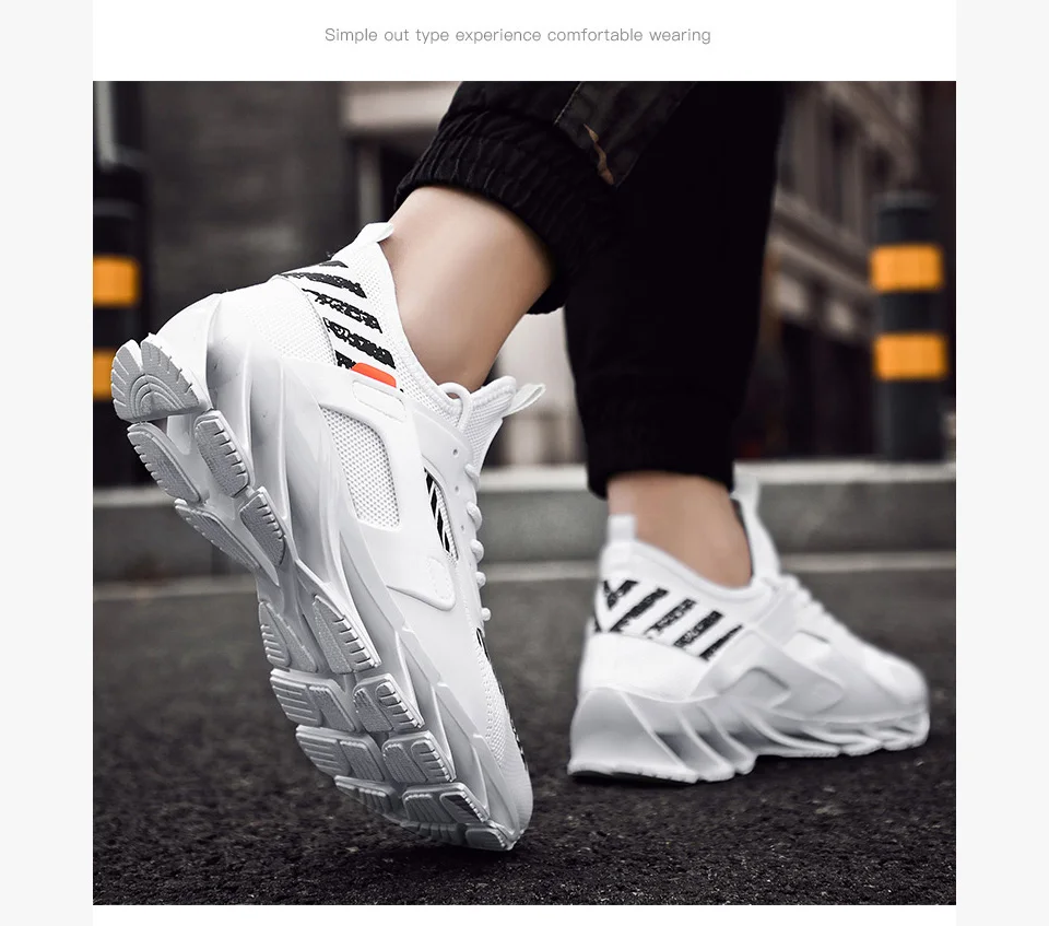 Rommedal man's running shoes Blade bottom shock absorption men sneakers breathable lightweight fashion sport trainers footwear