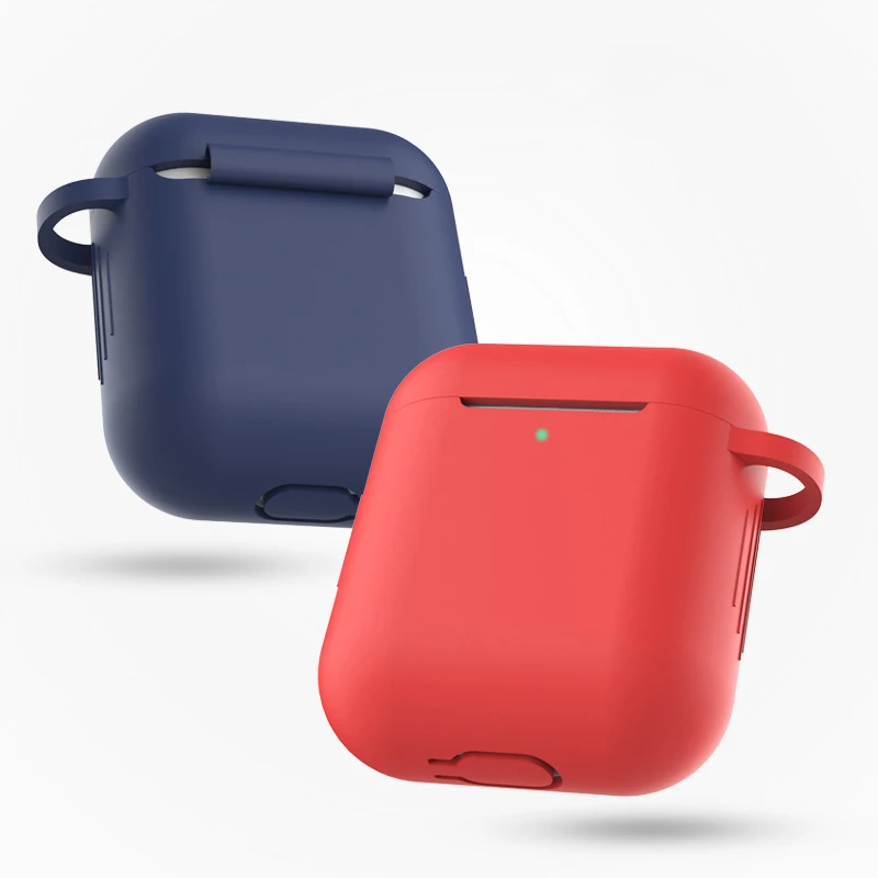 Силиконовый чехол для Apple Airpods 2 Мягкий противоударный AirPods утолщенный наушников s