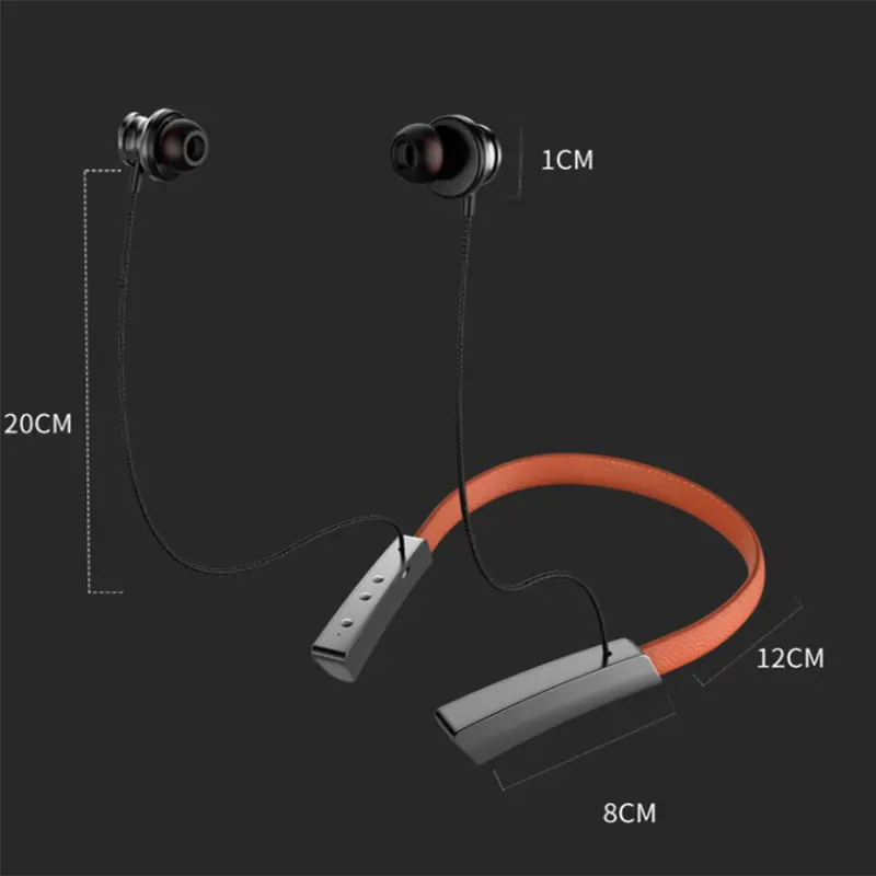 

Neck Hanging Wireless Bluetooth Sports Earphones Bass Stereo Music Headset