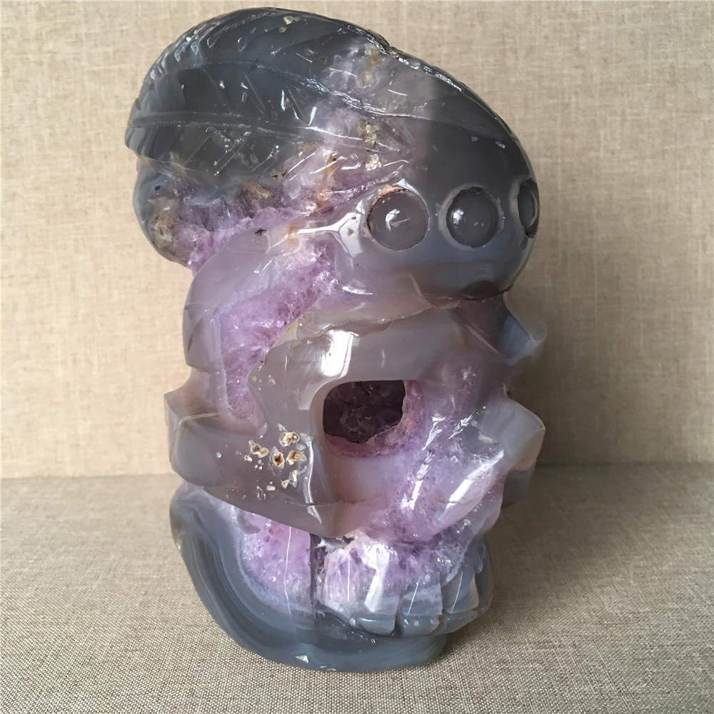 

Natural Agate geode cranium quartz crystal for sale Stones and crystals home decoration decorative crystal skulls