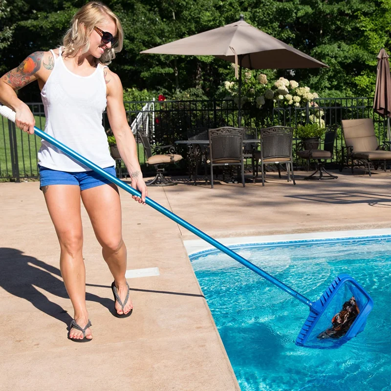 

Leaf Skimmer Swimming Pools Skimmer Net Pool Net Rubbish Cleaning Rake Leaf Mesh Deep Bag Net Swimming Pool Accessories