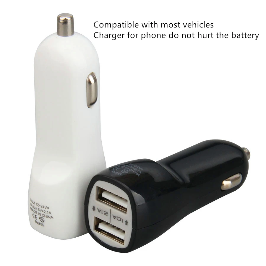 JIANERZHI 2 USB порт автомобильное зарядное устройство для iPhone Micro usb type C кабель адаптер