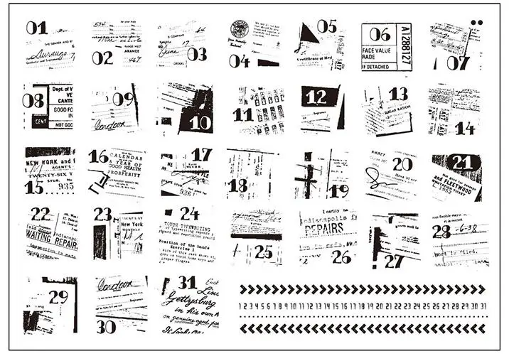 Прозрачный штамп KLJUYP Page для рукоделия скрапбукинга изготовления карт