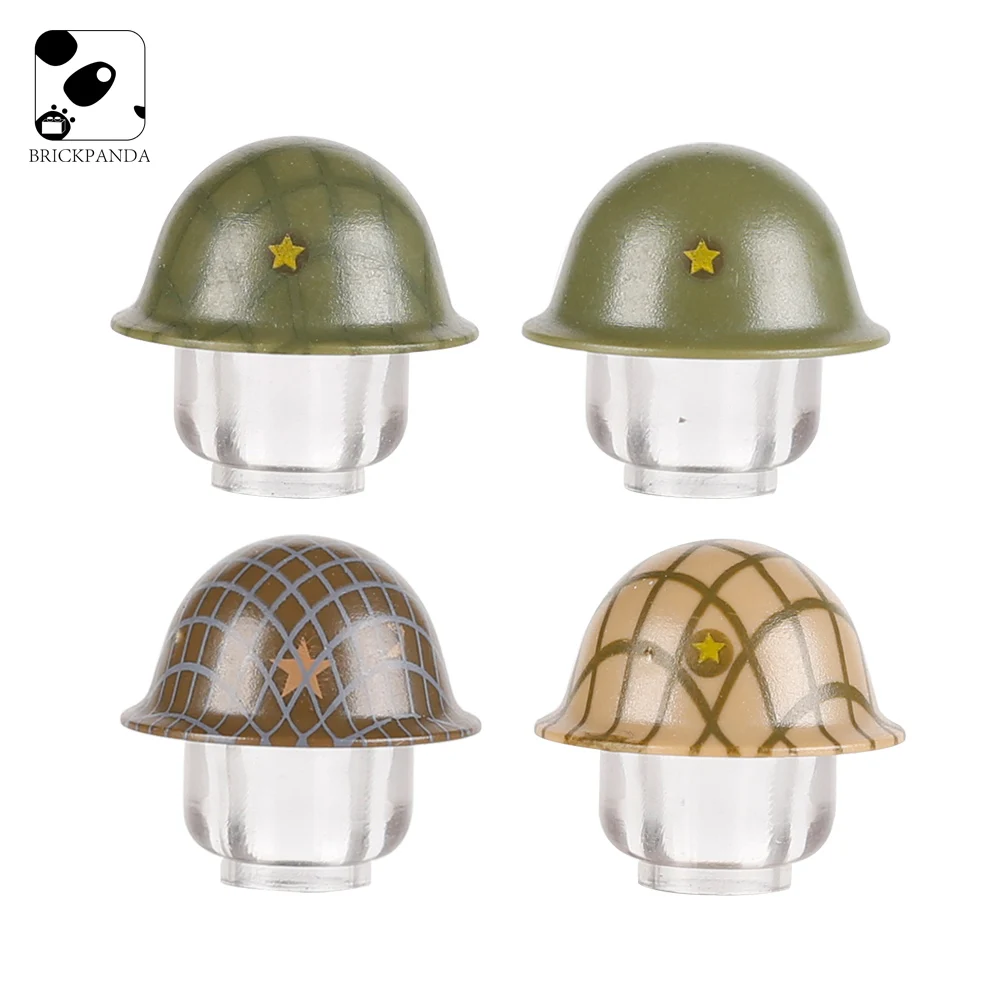 

Конструктор шлем WW2, военные фигурки США, детали оружия, немецкие армейские головные уборы, аксессуары, кирпичи, игрушки для детей