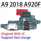 Гибкий кабель для зарядки док-станции для Samsung Galaxy A9 2018 A920F, замена гибкого кабеля USB