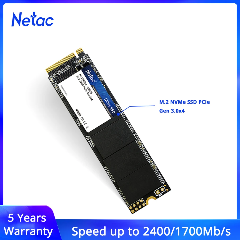 Внутренний твердотельный накопитель Netac SSD M2 1 ТБ NVME 128 ГБ 512 M.2 2280 256 жесткий диск HDD
