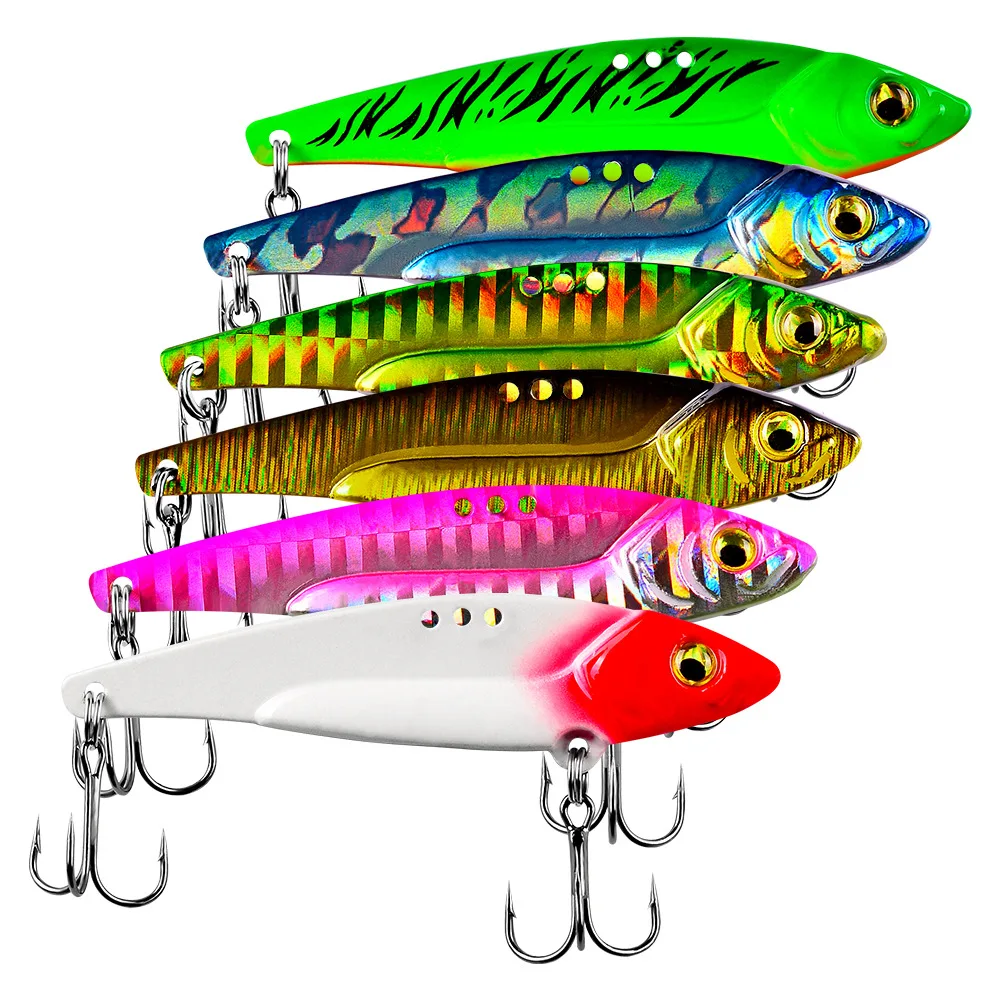 PRO BEROS 1PC 3D Eyes Metal Vib Blade Lure 5/7/12/17/20G Sinking Vibration Baits Artificial Vibe for Bass Pike Perch Fishing - купить по