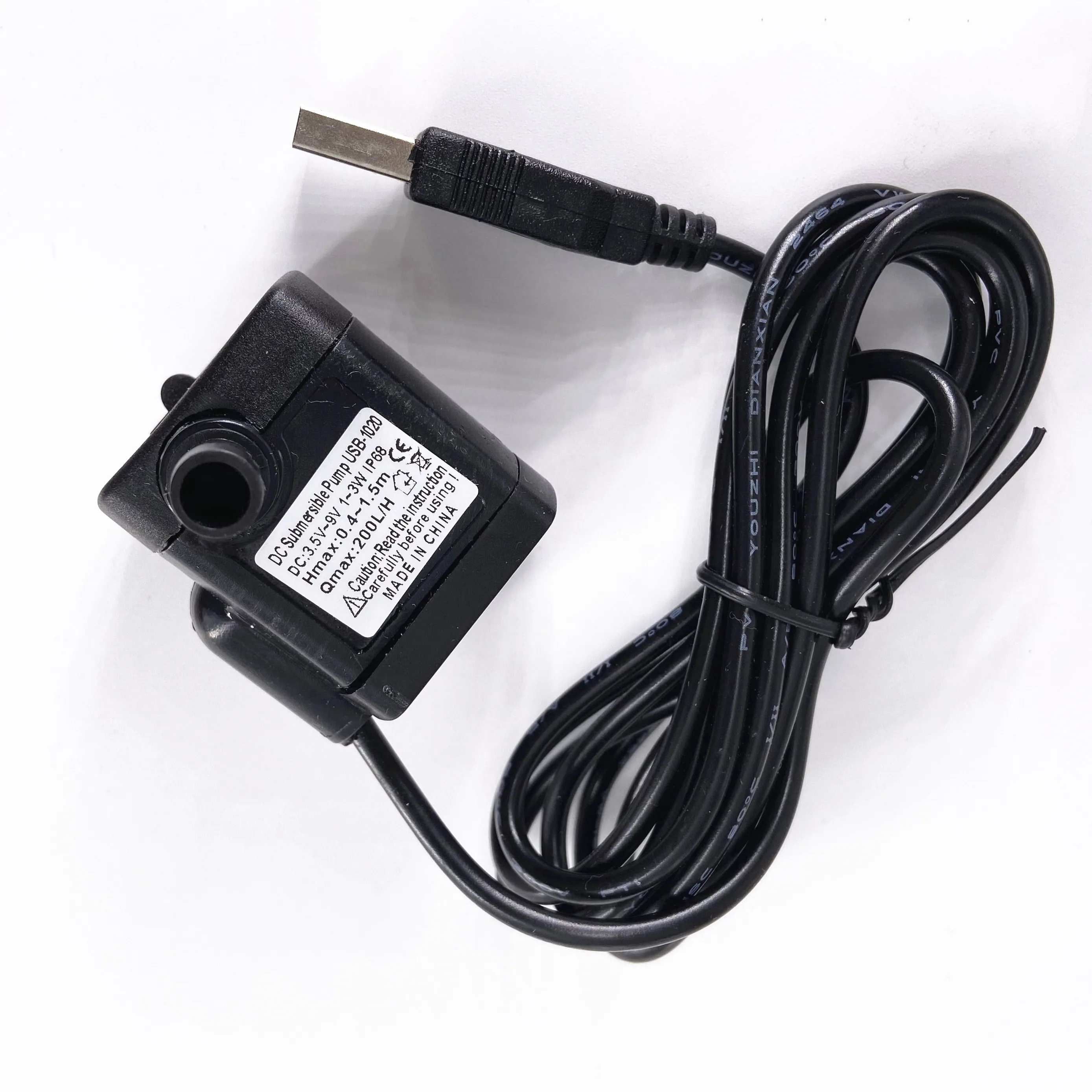 Электрический погружной насос 3 Вт 5 л/ч USB 9 В постоянного тока с бесщеточным