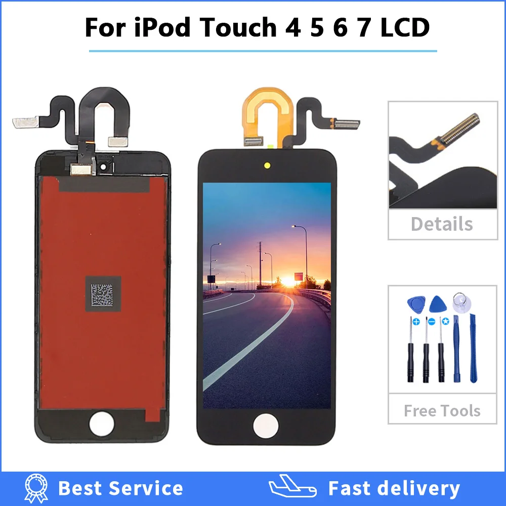 ЖК дисплей для iPod Touch 4 5 6 7 5th 6th 7th Замена экрана + Инструменты|Экраны мобильных