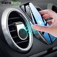metal magnetic car phone holder mini air vent clip mount magnet mobile stand for iphone 7 8 11 xs max xiaomi smartphones in car