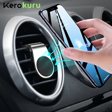 Metal Magnetic Car Phone Holder Mini Air Vent Clip Mount Magnet Mobile Stand for IPhone 7 8 11 XS Max Xiaomi Smartphones In Car
