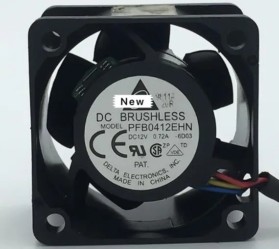 

For DELTA PFB0412EHN SE00 DC 12V 0.72A 40x40x28mm 3-Wire Server Cooling Fan