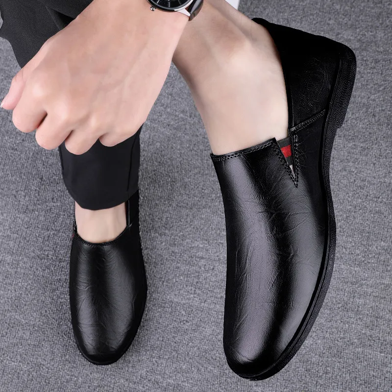 

New 2021 Wear-resistant Comfortable Formal Men's Shoes Men Trend Luxurious High Quality Gentleman Slippers Personality Bullock