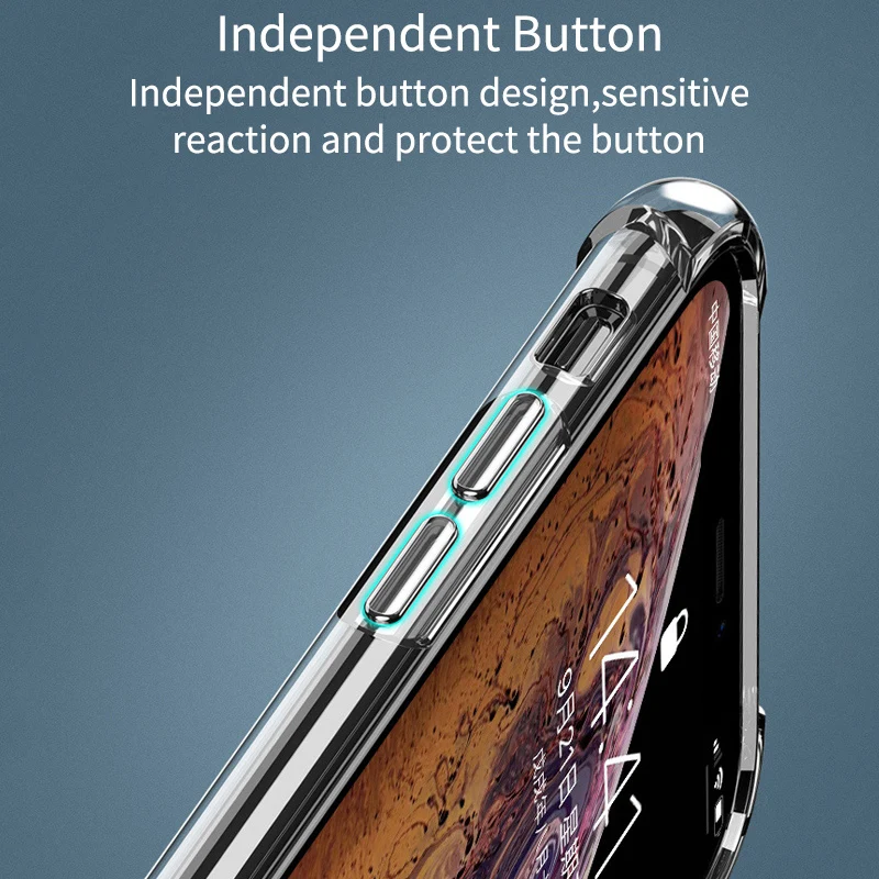 Жесткий прозрачный акриловый корпус для iPhone 11 Pro Max Coque Прозрачный чехол с