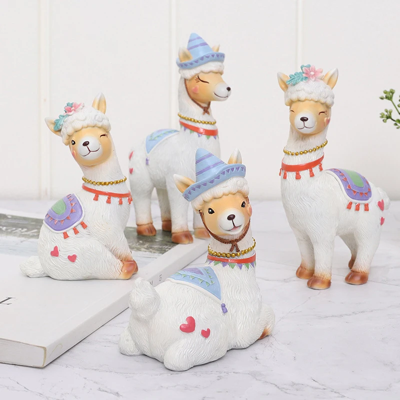 1 шт. Alpacos орнамент полимерная фигурка животного из альпаки украшение для торта
