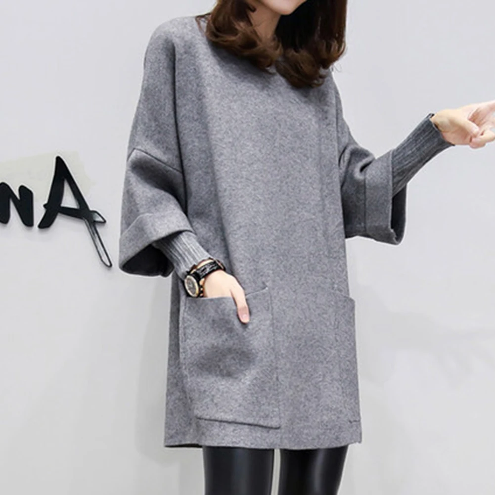 Шикарная Женская толстовка с капюшоном одноцветная длинным рукавом круглым