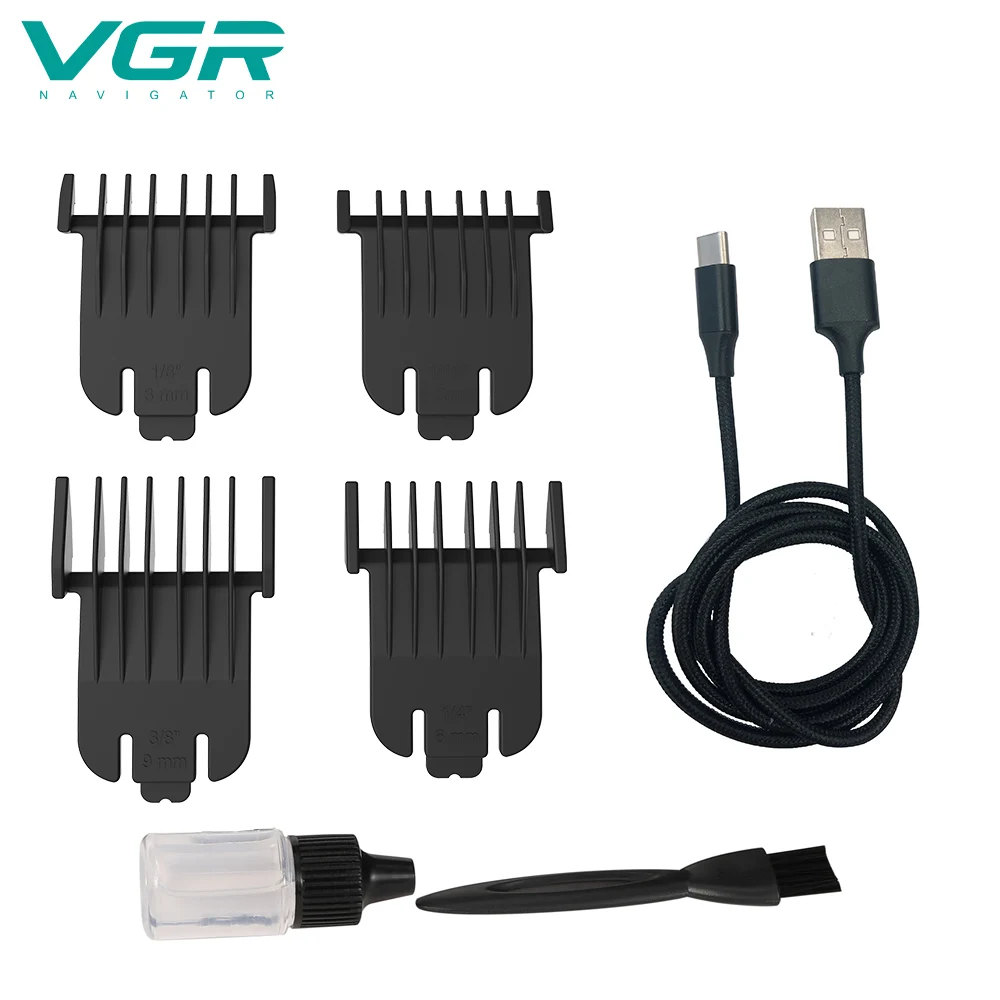 

Personal Care Appliances VGR Luxury T-Outliner Skeleton Heavy Hitter Cordless Trimmer Men Clipper Finish Hair Clippers Machine