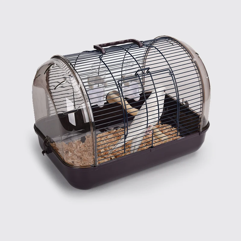 

Luxury High-End Crystal Panoramic Transport Transparent Birdcage Portable Parrot Cage Hamster Cage Bird Cage Accessories