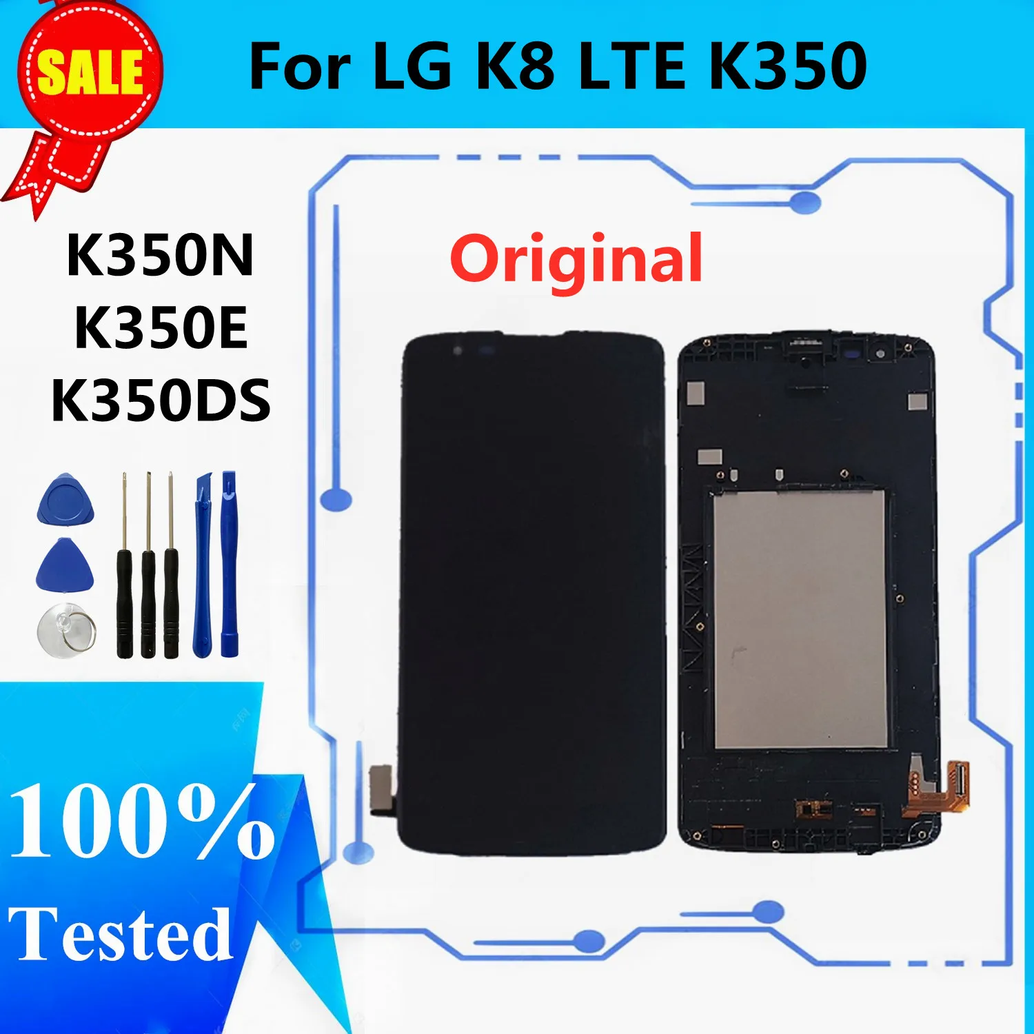 Оригинальный ЖК дисплей для LG K8 LTE K350 рамка сенсорный экран дигитайзер K350N K350E K350DS