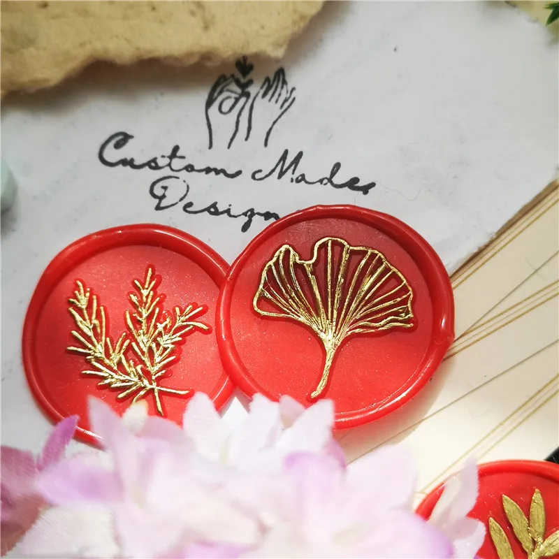 Штамп для печати растений Листьев воска роза гинкго цветок печатные штампы