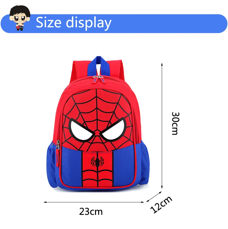 

Disney Backpack Spiderman New Style Cartoon Bags Boy Girls Kindergarten Nursery Children's Backpack for Kids Bags Back to School