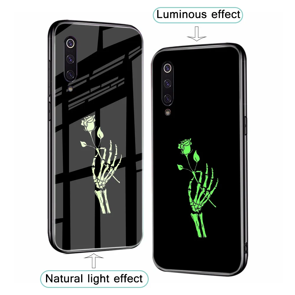

Floral Case for Xiaomi Redmi Note 9 9S 8 8T 7 6 5A Pro Glass Phone case for Redmi 9 9A 9C 10X 8 8A 7 7A K30 Pro Plus Cover Funda