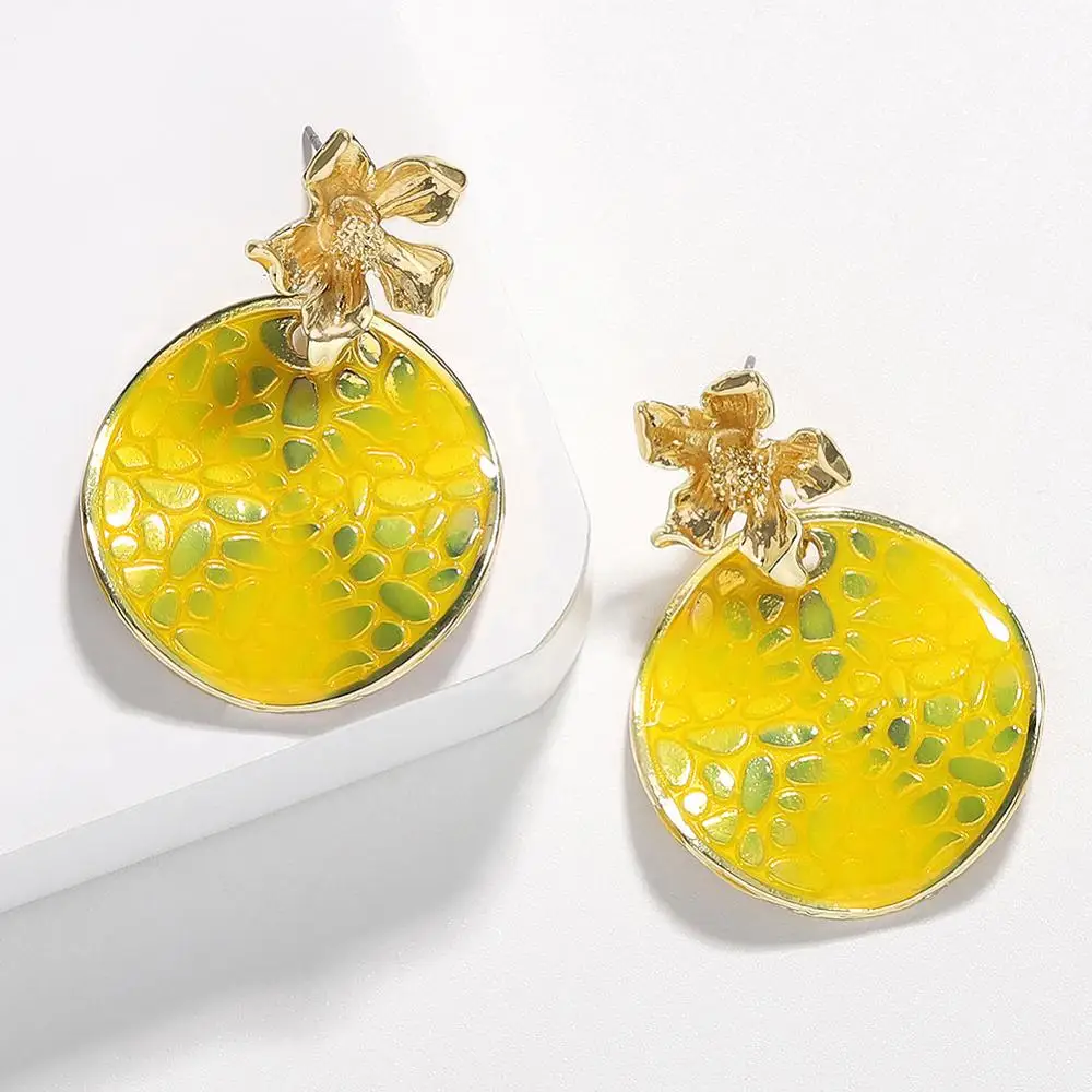 Yellow 2 Лучшие женские серьги-капли из желтой смолы, Украшенные бусинами, для женщин, свадебный подарок, Этнические украшения, богемные серьги с кисточками, вечерние серьги, бижутерия - Окраска металла: Yellow 2