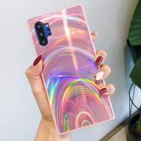 for samsung s21 fe s22 ultra plus s20fe s10 lite case 3d rainbow glitter soft phone cases holographic prism laser protective cov