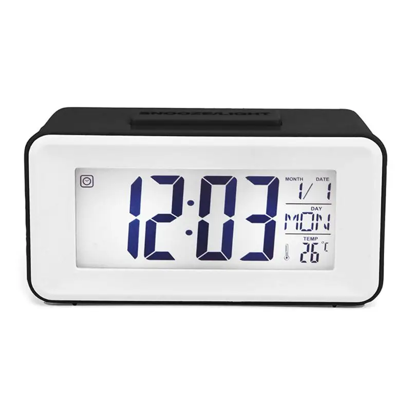 

Digital LED Alarm Clocks Student Clocks With Week Snooze Thermometer Watch Electronic Table Calendar LCD Desk Timer