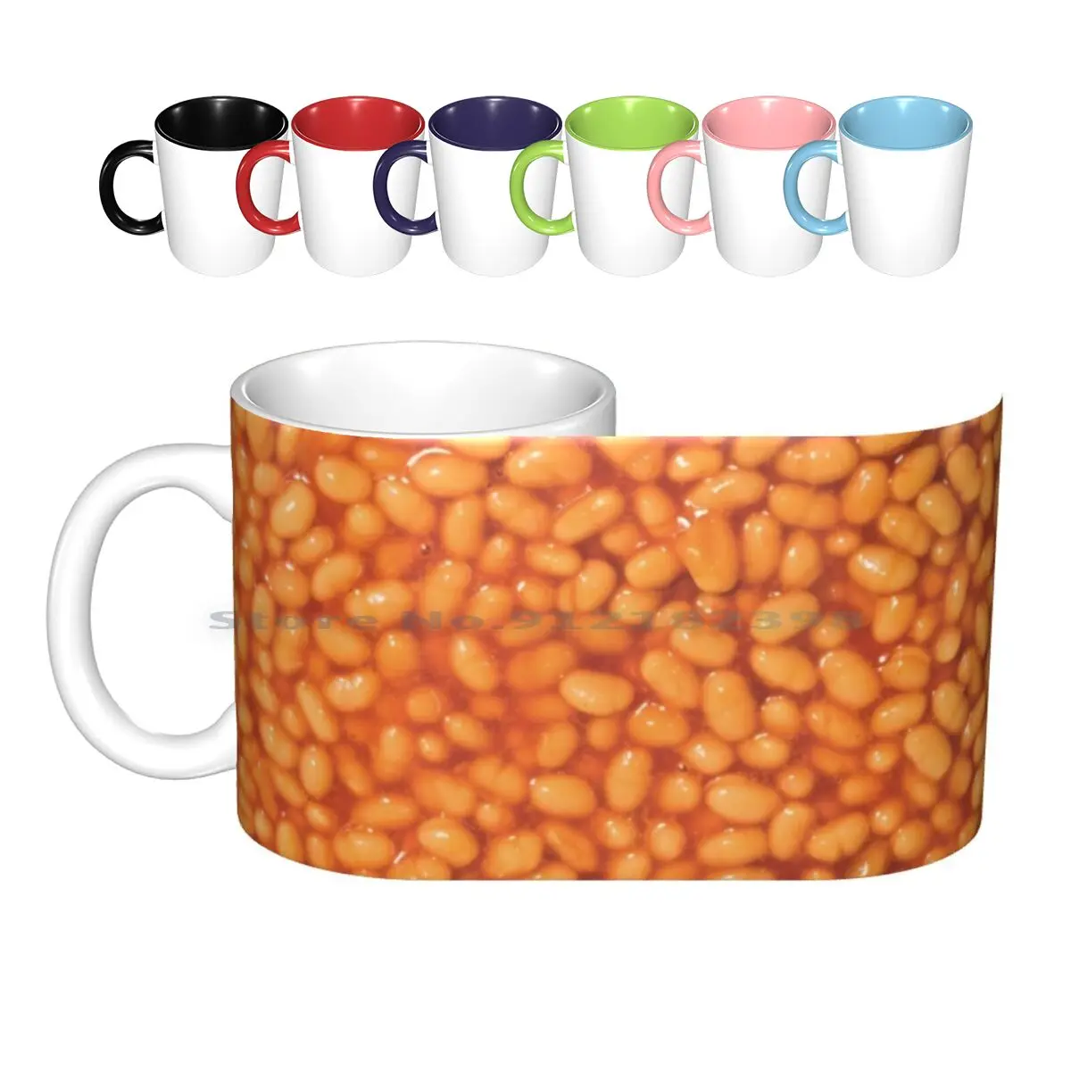 

Beans And Beans Ceramic Mugs Coffee Cups Milk Tea Mug Baked Bean Baked Bean Beans Food Britain British England Uk United