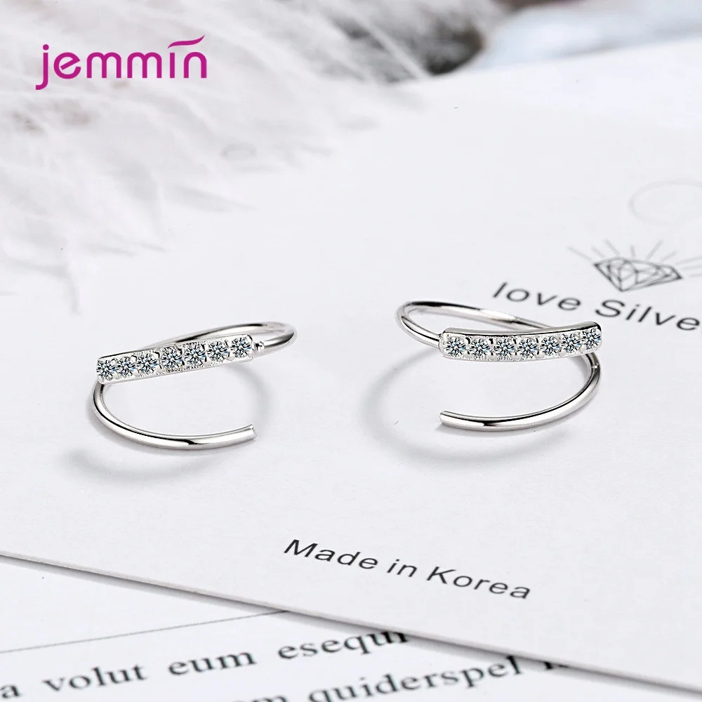 Женские серьги-кольца из серебра 925 пробы в простом Корейском стиле | Украшения и